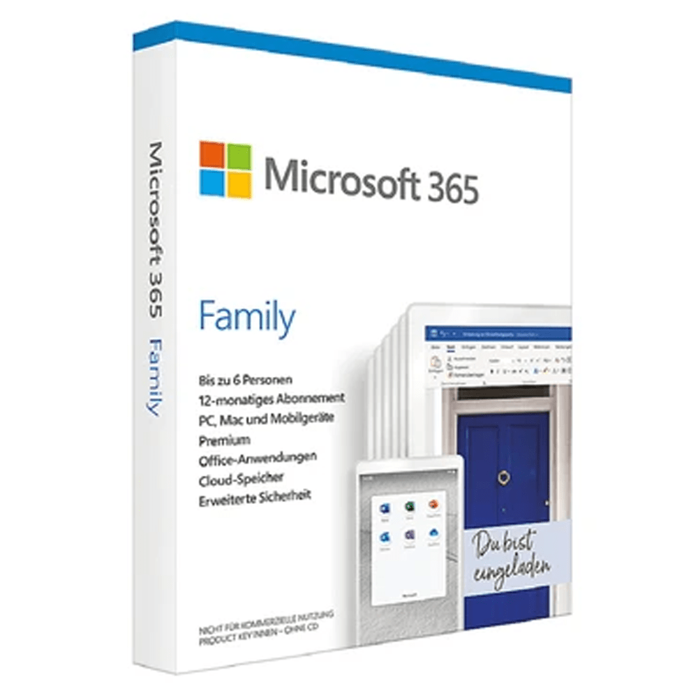 Microsoft 365 Family - 6 user-1 year for Pc/Mac